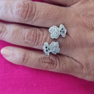 Pave 925 silver ring